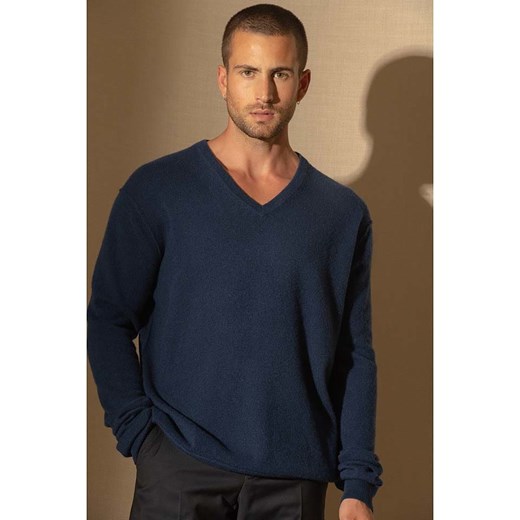 Perfect Cashmere Kaszmirowy sweter &quot;Lorenzo&quot; w kolorze granatowym ze sklepu Limango Polska w kategorii Swetry męskie - zdjęcie 187718654