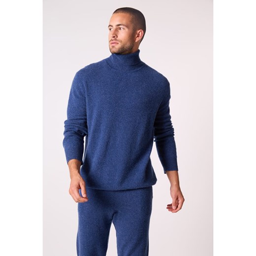 Perfect Cashmere Kaszmirowy golf &quot;Trevor&quot; w kolorze niebieskim ze sklepu Limango Polska w kategorii Swetry męskie - zdjęcie 187718763