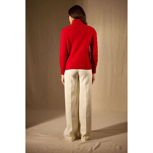 Perfect Cashmere Kaszmirowy golf &quot;Albany&quot; w kolorze czerwonym Perfect Cashmere S Limango Polska promocyjna cena