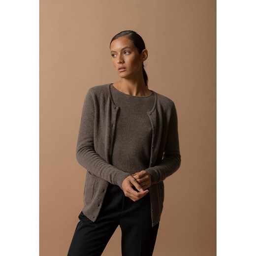 Perfect Cashmere Kaszmirowy kardigan w kolorze brązowym ze sklepu Limango Polska w kategorii Swetry damskie - zdjęcie 187718880