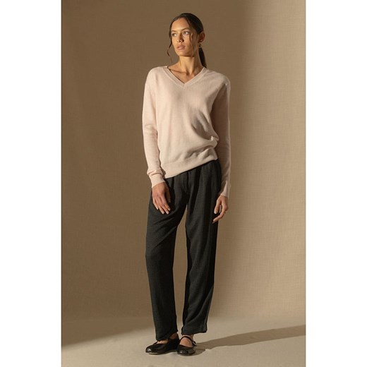 Perfect Cashmere Kaszmirowy sweter &quot;Kalie&quot; w kolorze kremowym ze sklepu Limango Polska w kategorii Swetry damskie - zdjęcie 187719130