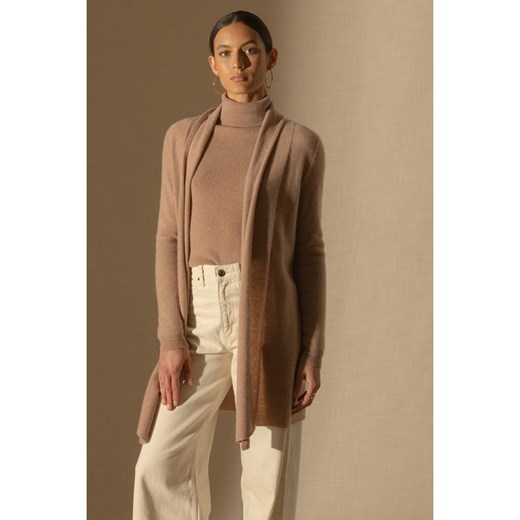 Perfect Cashmere Kaszmirowy kardigan w kolorze beżowym ze sklepu Limango Polska w kategorii Swetry damskie - zdjęcie 187719160