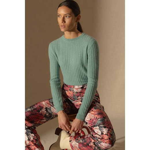 Perfect Cashmere Kaszmirowy sweter &quot;Kylie&quot; w kolorze turkusowym ze sklepu Limango Polska w kategorii Swetry damskie - zdjęcie 187719182