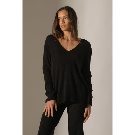 Perfect Cashmere Kaszmirowy sweter &quot;Lova&quot; w kolorze czarnym ze sklepu Limango Polska w kategorii Swetry damskie - zdjęcie 187719233