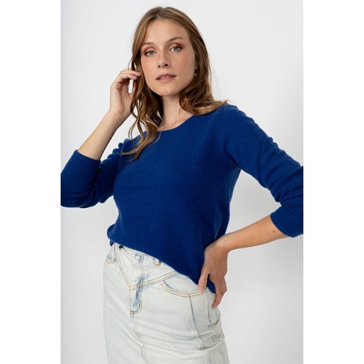 Perfect Cashmere Kaszmirowy sweter &quot;Marya&quot; w kolorze niebieskim ze sklepu Limango Polska w kategorii Swetry damskie - zdjęcie 187719270