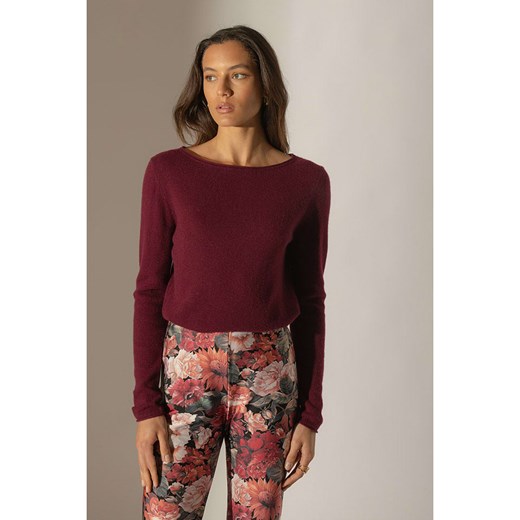 Perfect Cashmere Kaszmirowy sweter &quot;Megan&quot; w kolorze bordowym ze sklepu Limango Polska w kategorii Swetry damskie - zdjęcie 187719280