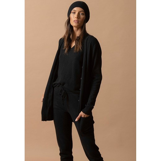 Perfect Cashmere Kaszmirowy kardigan &quot;Pearl&quot; w kolorze czarnym ze sklepu Limango Polska w kategorii Swetry damskie - zdjęcie 187719432