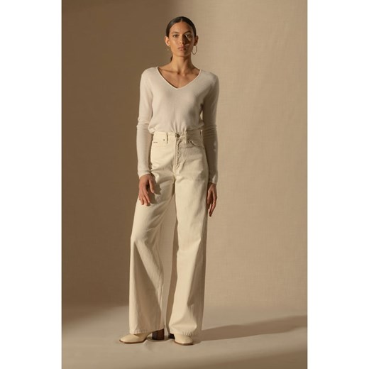 Perfect Cashmere Kaszmirowy sweter w kolorze kremowym ze sklepu Limango Polska w kategorii Swetry damskie - zdjęcie 187719491