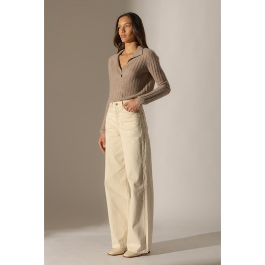 Perfect Cashmere Kaszmirowy sweter w kolorze beżowym ze sklepu Limango Polska w kategorii Swetry damskie - zdjęcie 187719503