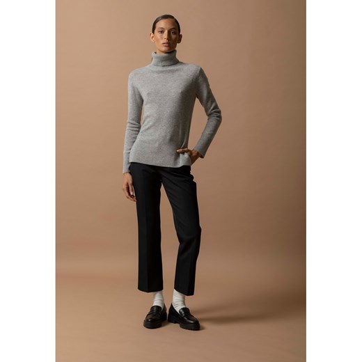 Perfect Cashmere Kaszmirowy golf w kolorze szarym ze sklepu Limango Polska w kategorii Swetry damskie - zdjęcie 187719570