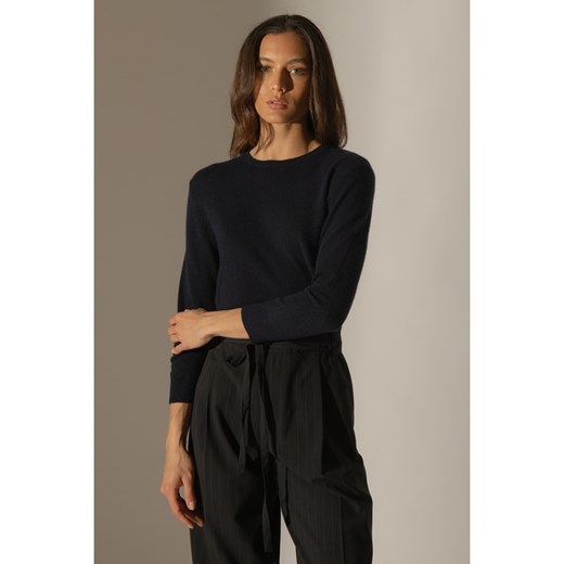 Perfect Cashmere Kaszmirowy sweter w kolorze granatowym ze sklepu Limango Polska w kategorii Swetry damskie - zdjęcie 187719593