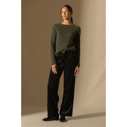 Perfect Cashmere Kaszmirowy sweter w kolorze khaki ze sklepu Limango Polska w kategorii Swetry damskie - zdjęcie 187719612