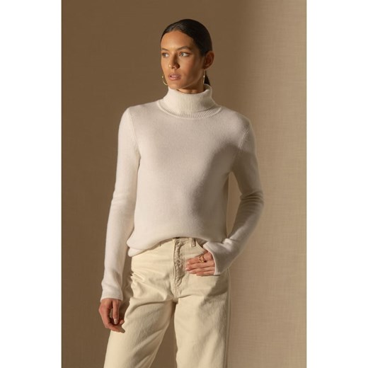 Perfect Cashmere Kaszmirowy golf w kolorze beżowym ze sklepu Limango Polska w kategorii Swetry damskie - zdjęcie 187719643