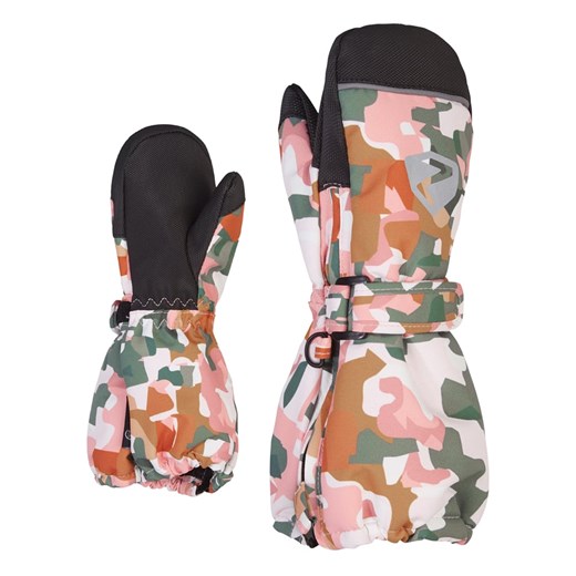 Ziener Rękawiczki narciarskie &quot;Lanup&quot; w kolorze jasnoróżowo-zielono-białym ze sklepu Limango Polska w kategorii Rękawiczki dziecięce - zdjęcie 187720063