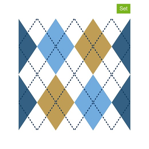 ppd Serwetki (40 szt.) &quot;Mulberry&quot; w kolorze niebiesko-musztardowym ze sklepu Limango Polska w kategorii Akcesoria kuchenne - zdjęcie 187723862