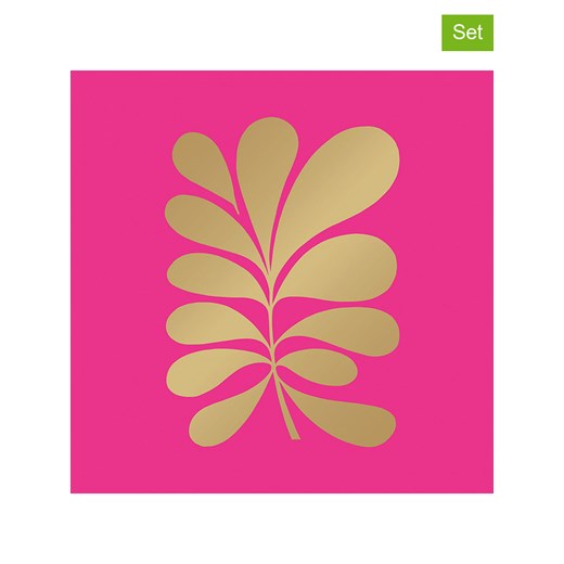 ppd Serwetki (40 szt.) &quot;Paula&quot; w kolorze złoto-różowym ze sklepu Limango Polska w kategorii Akcesoria kuchenne - zdjęcie 187723864