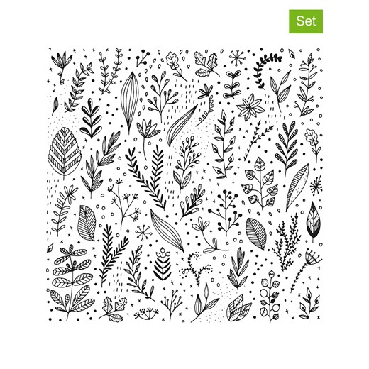 ppd Serwetki (40 szt.) &quot;Pure Leaflet&quot; w kolorze białym ze sklepu Limango Polska w kategorii Akcesoria kuchenne - zdjęcie 187723872