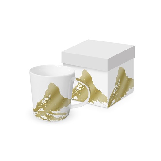 ppd Kubek jumbo &quot;Matterhornr&quot; w kolorze złoto-białym - 350 ml ze sklepu Limango Polska w kategorii Naczynia - zdjęcie 187723880