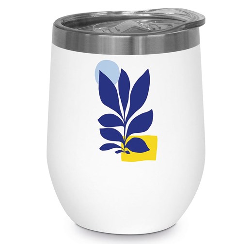 ppd Kubek termiczny &quot;Maritime Village&quot; w kolorze biało-niebieskim - 350 ml ze sklepu Limango Polska w kategorii Kubki termiczne - zdjęcie 187723901