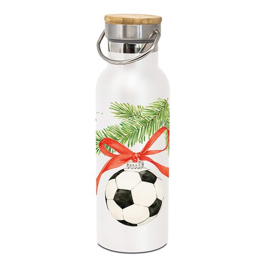 ppd Butelka termiczna &quot;Football Ornament&quot; w kolorze białym - 500 ml ze sklepu Limango Polska w kategorii Kubki termiczne - zdjęcie 187723924
