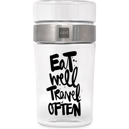 Tee-Zeit mit ppd Pojemnik &quot;Eat well&quot; w kolorze czarnym na lunch ze sklepu Limango Polska w kategorii Pojemniki kuchenne - zdjęcie 187723950