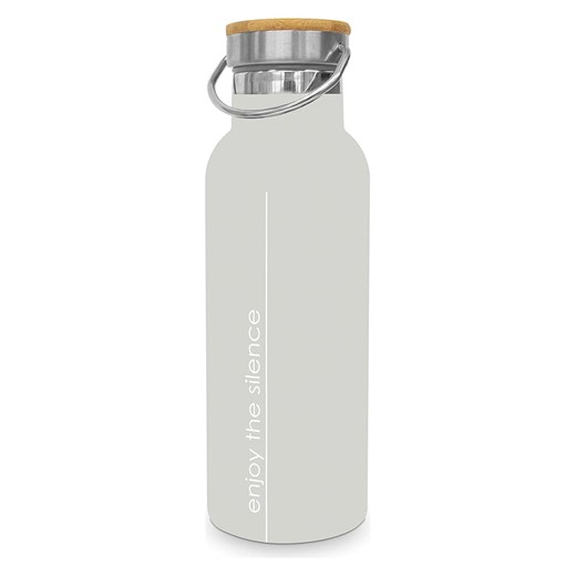 ppd Butelka termiczna &quot;Pure Silence&quot; w kolorze jasnoszarym - 500 ml ze sklepu Limango Polska w kategorii Kubki termiczne - zdjęcie 187723970