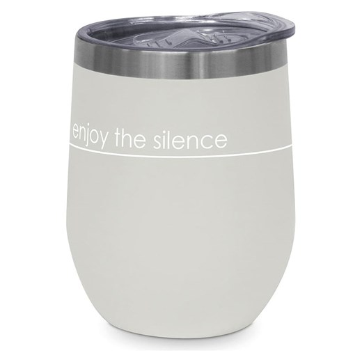 ppd Kubek termiczny &quot;Pure Silence&quot; w kolorze szarym - 350 ml ze sklepu Limango Polska w kategorii Kubki termiczne - zdjęcie 187723971