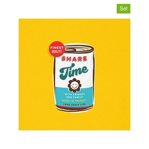 ppd Serwetki (40 szt.) &quot;Share Time&quot; w kolorze żółto-miętowym ze sklepu Limango Polska w kategorii Akcesoria kuchenne - zdjęcie 187724001