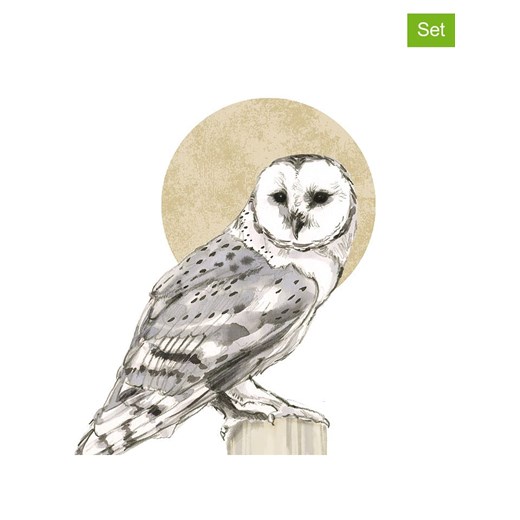 ppd Serwetki (40 szt.) &quot;Yvette&quot; w kolorze beżowo-białym ze sklepu Limango Polska w kategorii Akcesoria kuchenne - zdjęcie 187724002