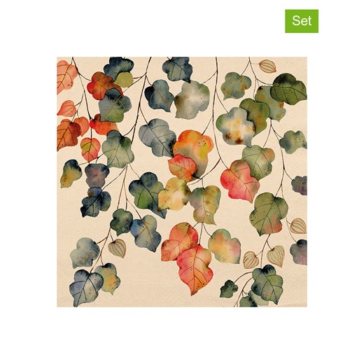 ppd Serwetki (40 szt.) &quot;Bright Fall&quot; w kolorze pomarańczowo-zielonym ze sklepu Limango Polska w kategorii Akcesoria kuchenne - zdjęcie 187724013