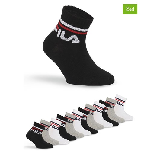 Fila Skarpety (12 par) w kolorze białym, szarym i czarnym ze sklepu Limango Polska w kategorii Skarpetki dziecięce - zdjęcie 187725971