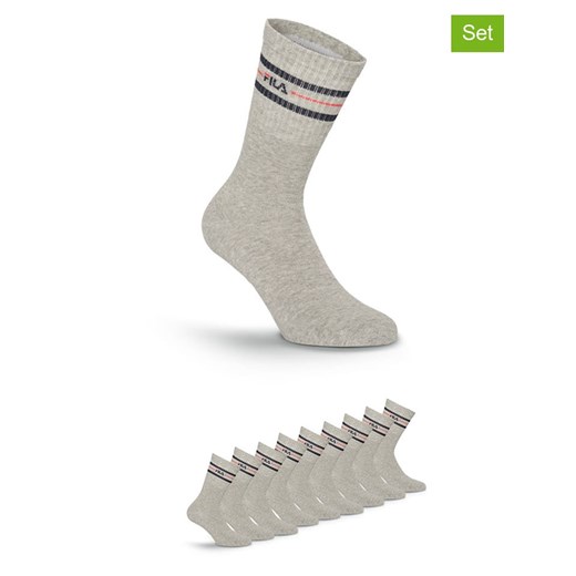 Fila Skarpety (9 par) w kolorze szarym ze sklepu Limango Polska w kategorii Skarpetki męskie - zdjęcie 187726021