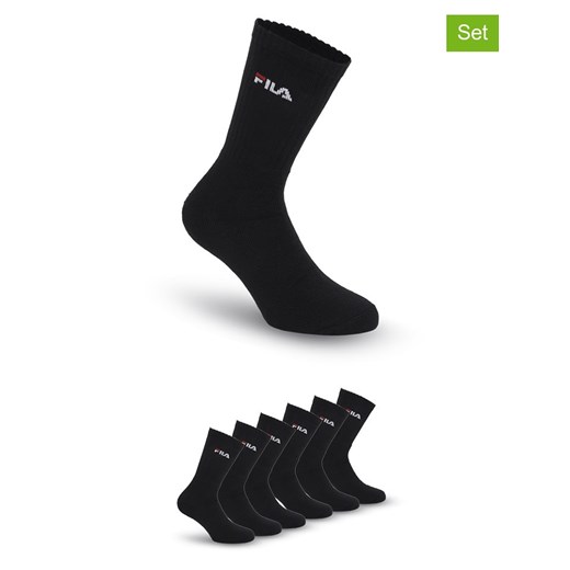 Fila Skarpety (6 par) w kolorze czarnym do tenisa ze sklepu Limango Polska w kategorii Skarpetki męskie - zdjęcie 187726090