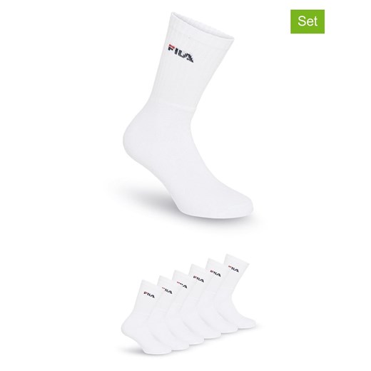 Fila Skarpety (6 par) w kolorze białym do tenisa ze sklepu Limango Polska w kategorii Skarpetki męskie - zdjęcie 187726094