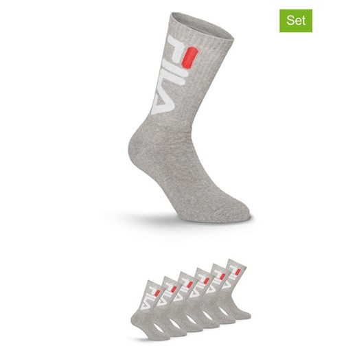 Fila Skarpety (6 par) w kolorze szarym do tenisa ze sklepu Limango Polska w kategorii Skarpetki męskie - zdjęcie 187726121