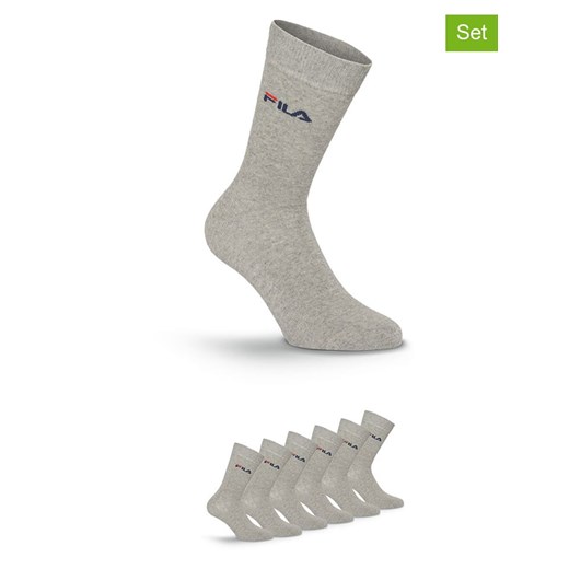 Fila Skarpety (6 par) w kolorze szarym ze sklepu Limango Polska w kategorii Skarpetki męskie - zdjęcie 187726134