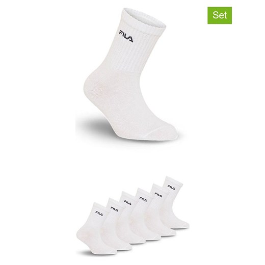 Fila Skarpety (6 par) w kolorze białym ze sklepu Limango Polska w kategorii Skarpetki dziecięce - zdjęcie 187726151