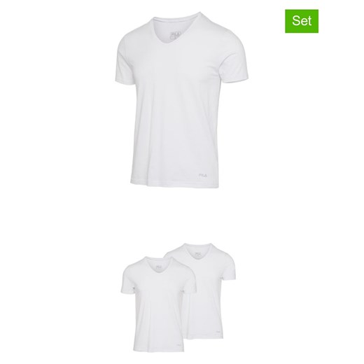 Fila Koszulki (2 szt.) w kolorze białym ze sklepu Limango Polska w kategorii T-shirty męskie - zdjęcie 187726313