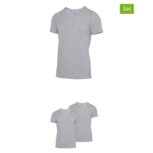 Fila Koszulki (2 szt.) w kolorze szarym ze sklepu Limango Polska w kategorii T-shirty męskie - zdjęcie 187726321