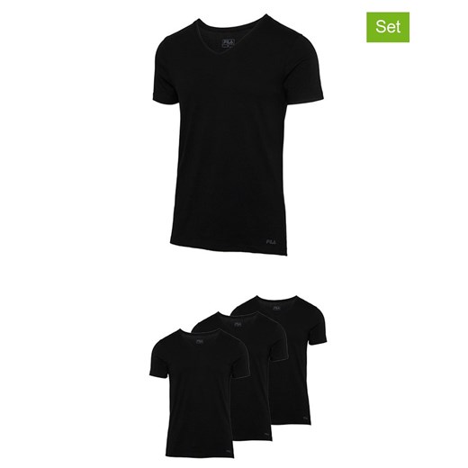 Fila Koszulki (3 szt.) w kolorze czarnym ze sklepu Limango Polska w kategorii T-shirty męskie - zdjęcie 187726343