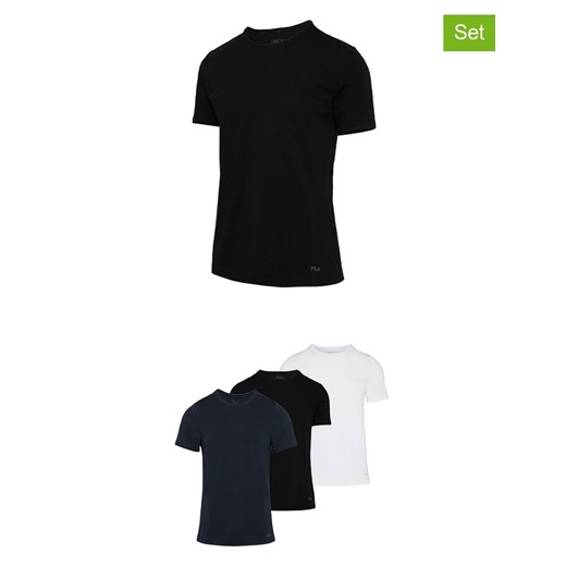 Fila Koszulki (3 szt.) w kolorze czarnym, granatowym i białym ze sklepu Limango Polska w kategorii T-shirty męskie - zdjęcie 187726431