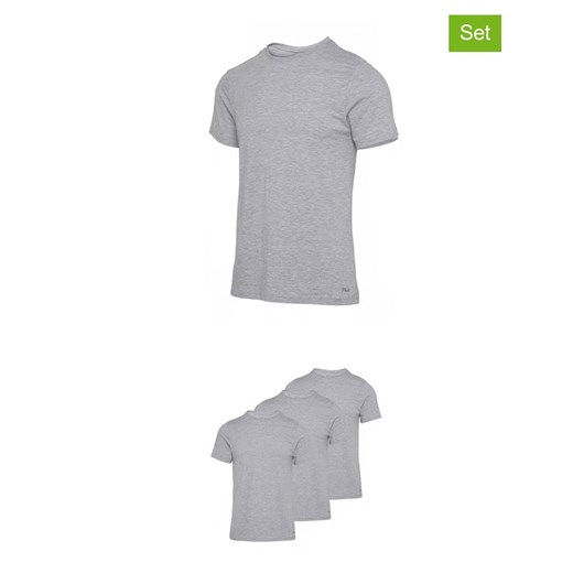 Fila Koszulki (3 szt.) w kolorze szarym ze sklepu Limango Polska w kategorii T-shirty męskie - zdjęcie 187726463