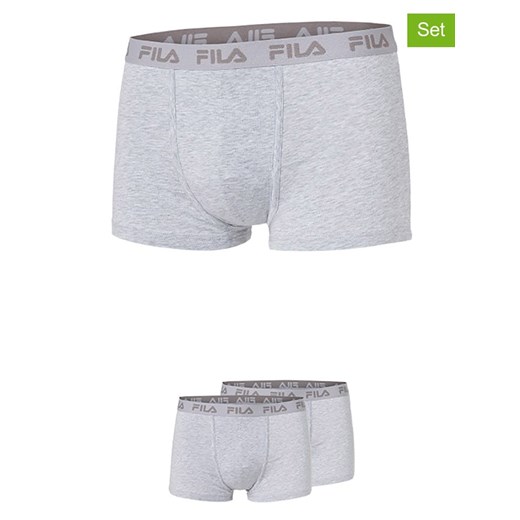 Fila Bokserki (2 pary) w kolorze szarym ze sklepu Limango Polska w kategorii Majtki męskie - zdjęcie 187726534