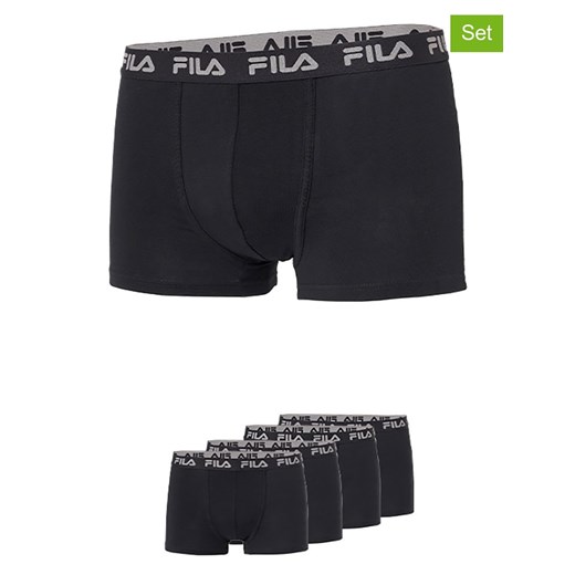 Fila Bokserki (4 pary) w kolorze czarnym ze sklepu Limango Polska w kategorii Majtki męskie - zdjęcie 187726551