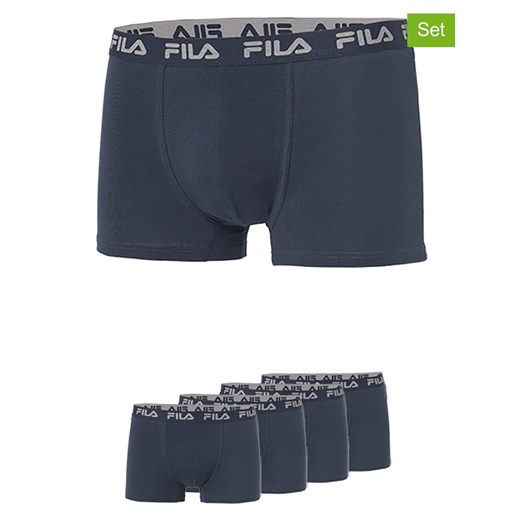 Fila Bokserki (4 pary) w kolorze granatowym ze sklepu Limango Polska w kategorii Majtki męskie - zdjęcie 187726554
