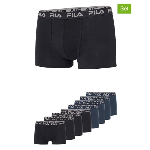 Fila Bokserki (8 par) w kolorze czarnym i granatowym ze sklepu Limango Polska w kategorii Majtki męskie - zdjęcie 187726563