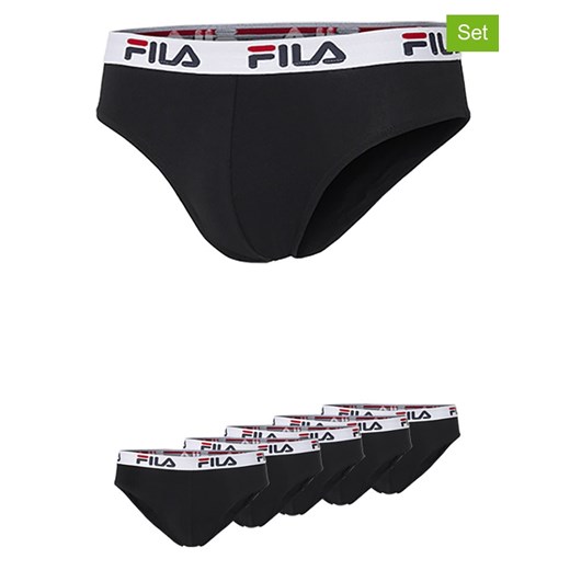 Fila Slipy (5 par) w kolorze czarnym ze sklepu Limango Polska w kategorii Majtki męskie - zdjęcie 187726604