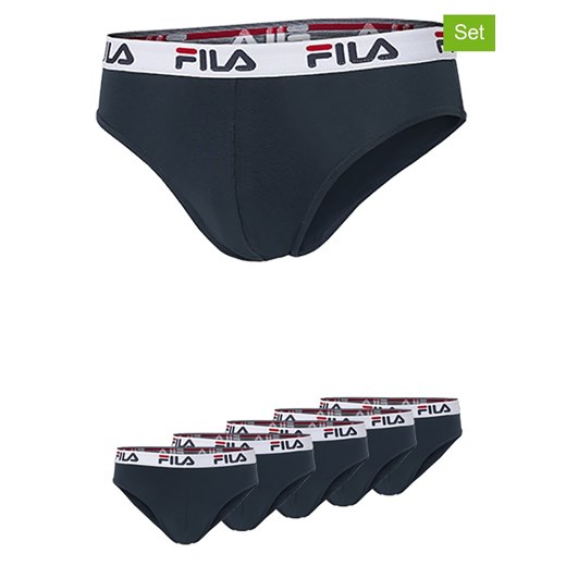 Fila Slipy (5 par) w kolorze granatowym ze sklepu Limango Polska w kategorii Majtki męskie - zdjęcie 187726610