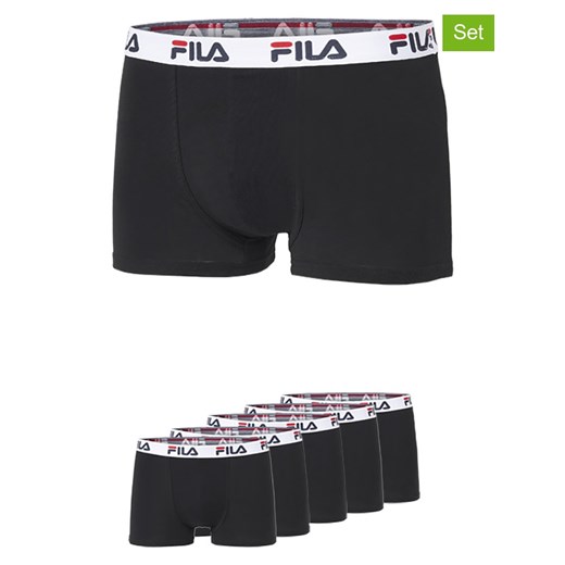 Fila Bokserki (5 par) w kolorze czarnym ze sklepu Limango Polska w kategorii Majtki męskie - zdjęcie 187726660