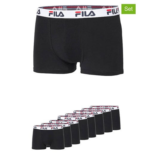 Fila Bokserki (8 par) w kolorze czarnym ze sklepu Limango Polska w kategorii Majtki męskie - zdjęcie 187726681